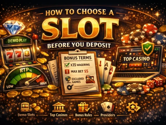 How to Choose a Slot Before You Deposit: Demo Play, RTP, Volatility, and Bonus Terms Explained