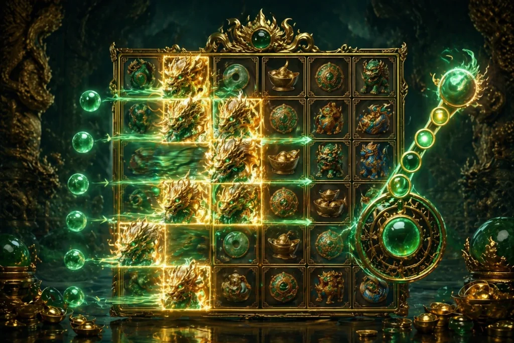 Ways of the Qilin Wilds-on-the-Way and increasing multiplier gameplay illustration